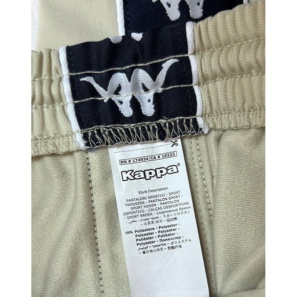 Kappa 222 Banda Track Suit In Beige & Navy Blue - Jacket and Pants Unisex L Slim - Picture 9 of 12